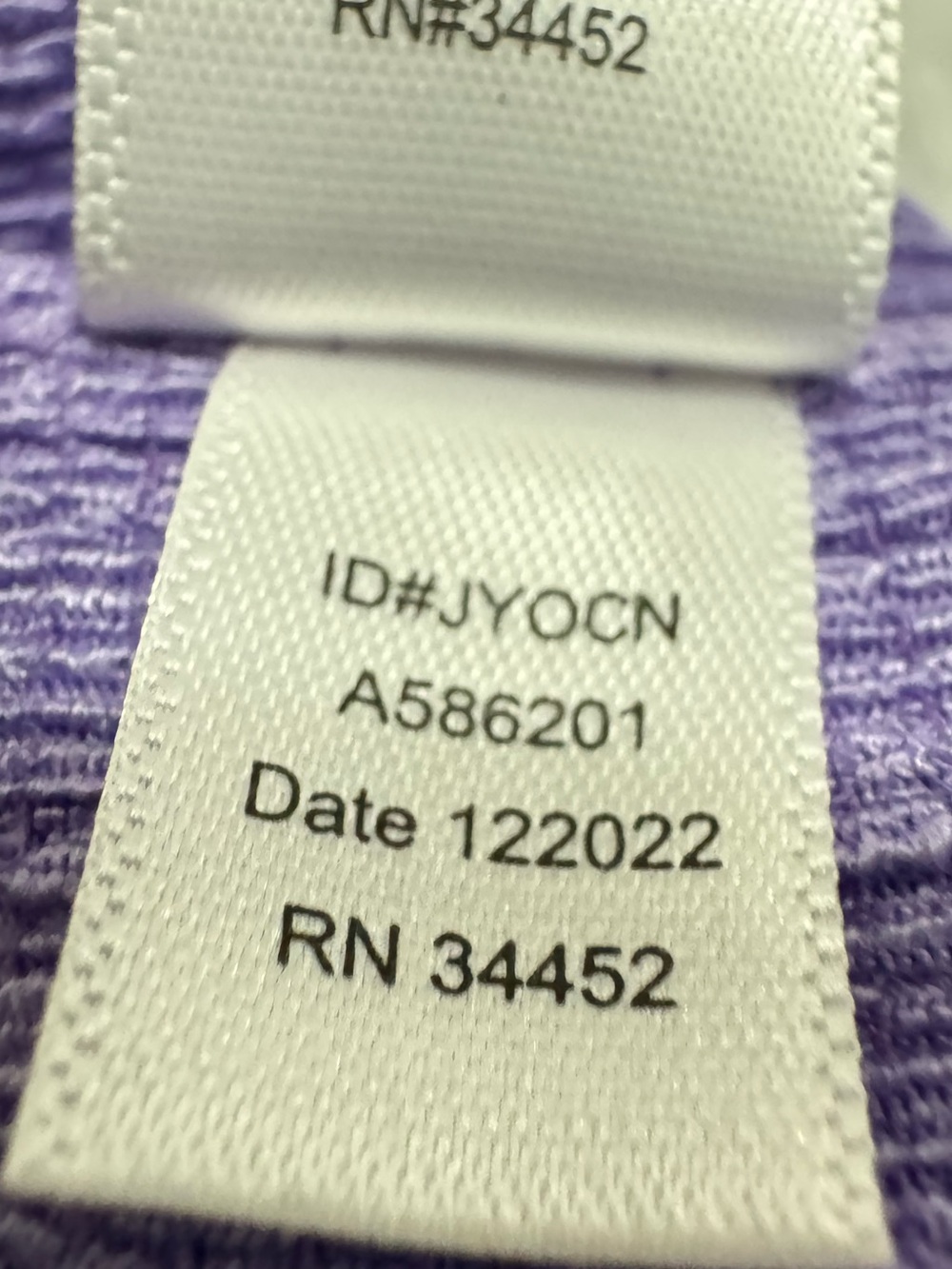 Cuddl Duds Crepe Knit V-neck Top Purple Size XL - Picture 5 of 7